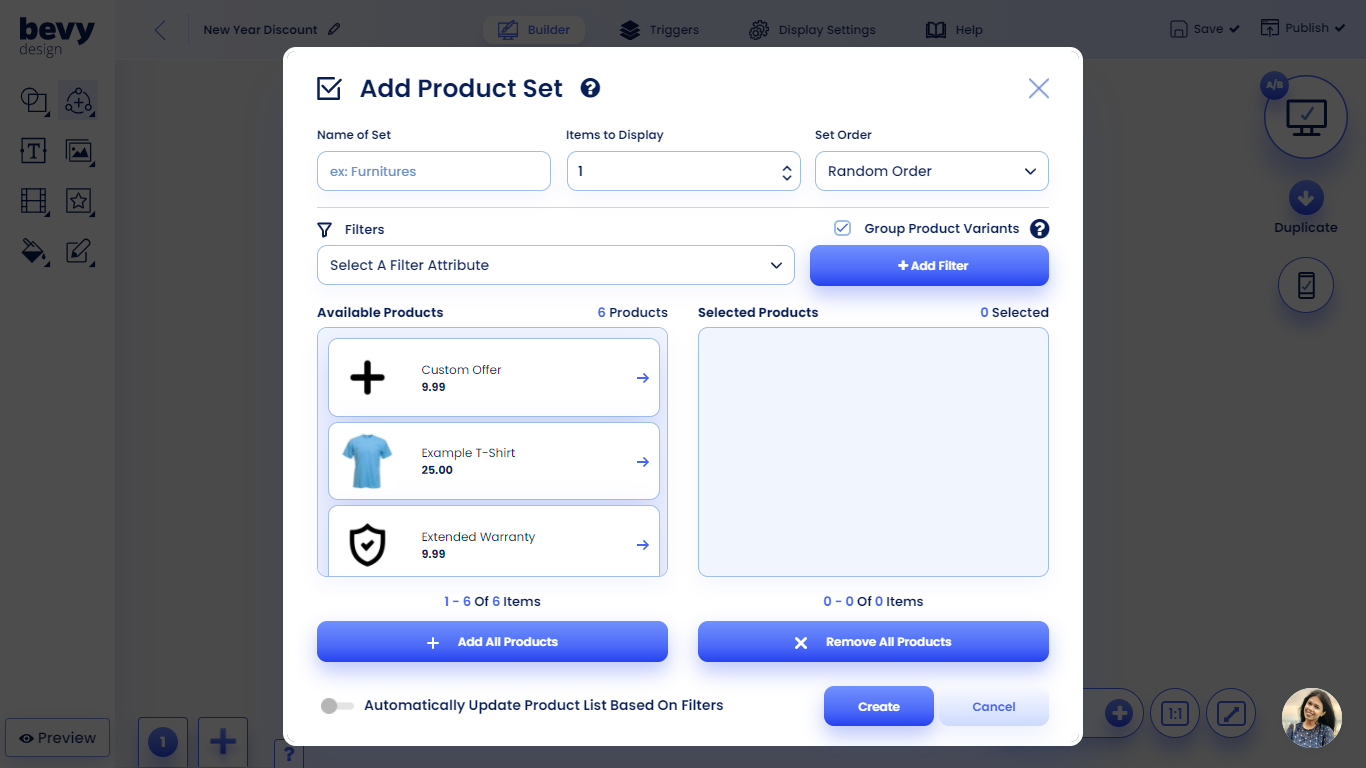 Creating A Product Set Screenshot of How To Create A product Set