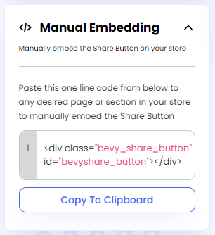 Manual Embedding