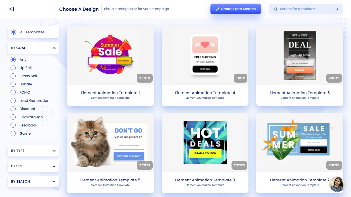 Enter Smart Setup 2 screenshot of Bevy Design's Template Gallery