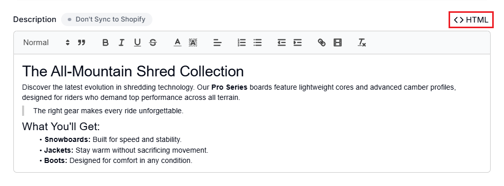 Screenshot of Smart Collections Builder-Switch Editor
